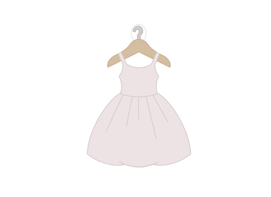 Girl Dress on Hanger Cookie Cutter