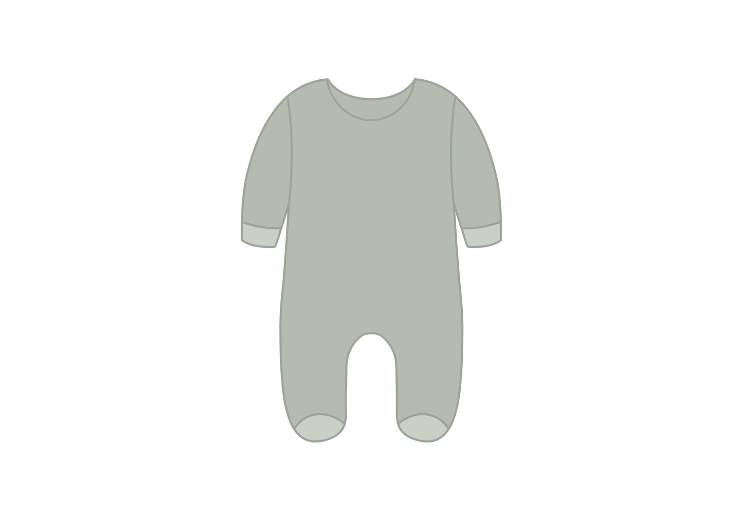 Baby Footie Pajamas Cookie Cutter