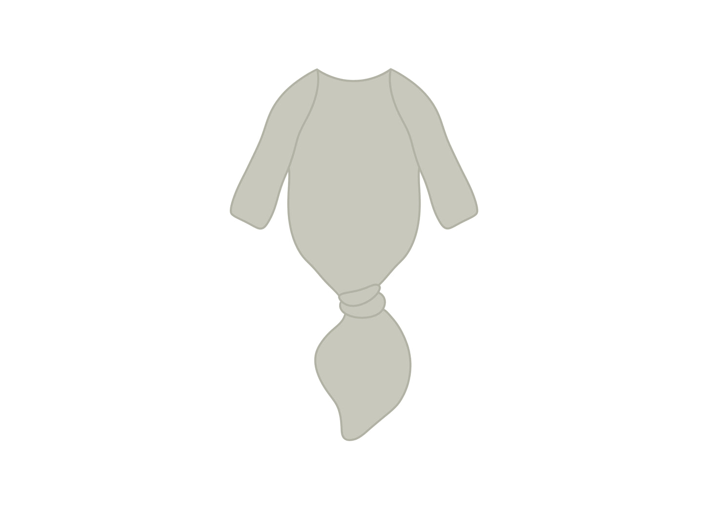 Knotted Onesie Cookie Cutter