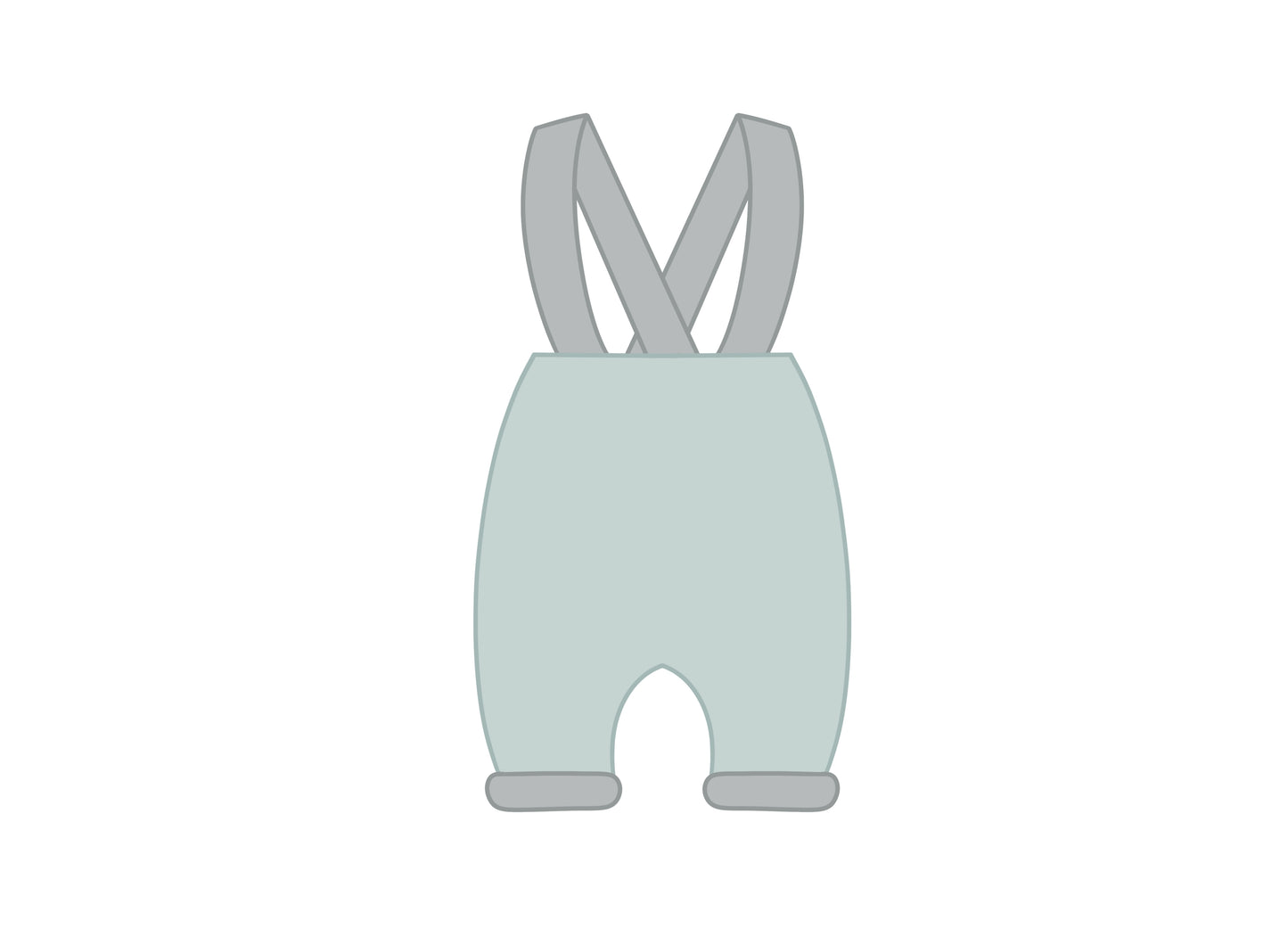 Baby Suspender Pants Cookie Cutter