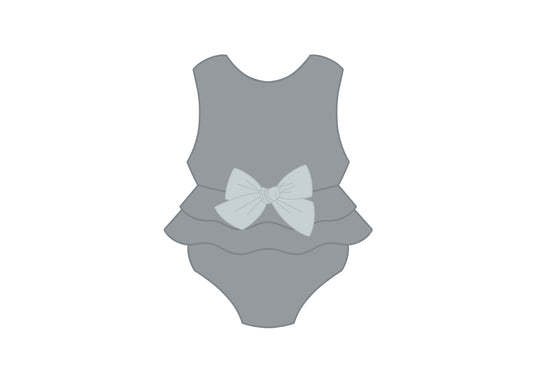 Girl Ruffled Onesie Cookie Cutter