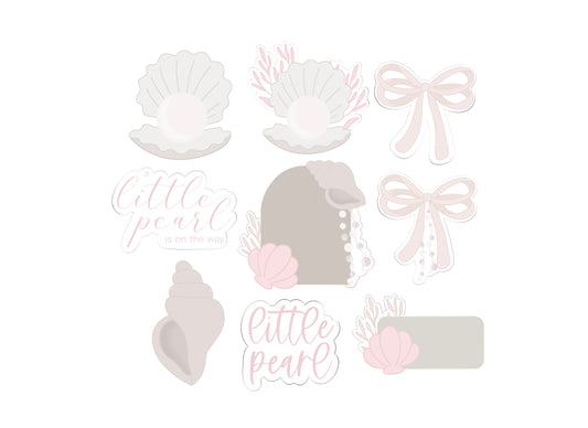 A Little Pearl is on the Way Cookie Cutters