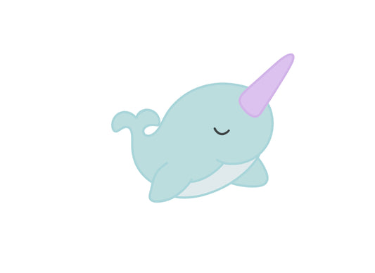 Chubby Narwhal Cookie Cutter
