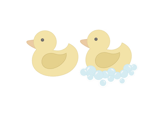 Rubber Duck with or without Bubbles Cookie Cutter