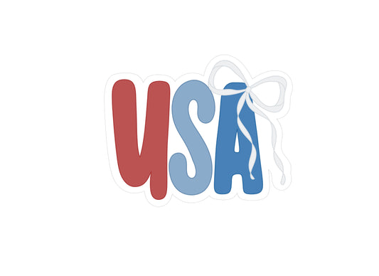 USA with Bow Cookie Cutter