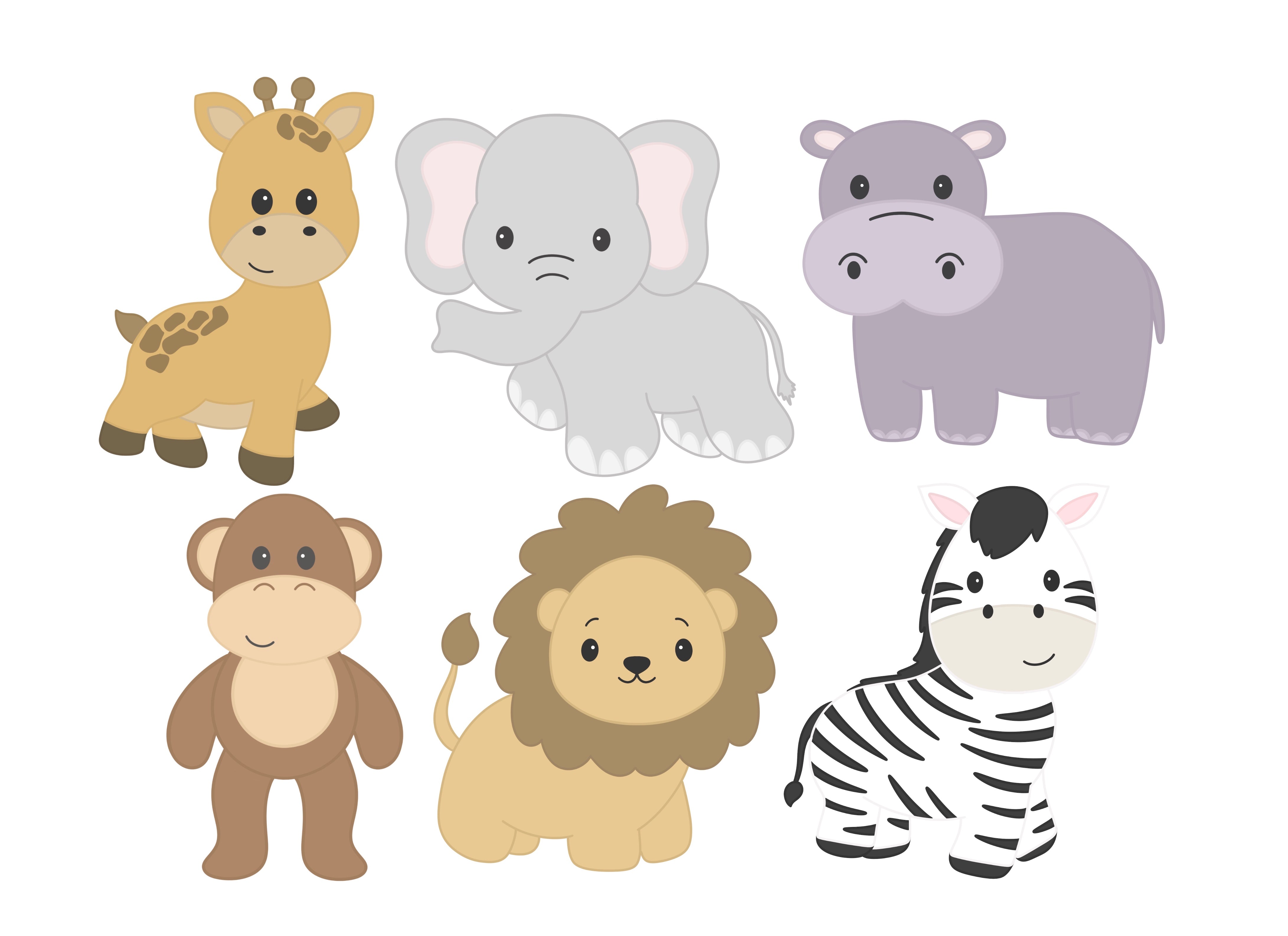 Cute Animals pt 3 Stickers And/or Prints 6x6 or 8x8approx Arcitc Fox,  Octopus, Snow Leopard, Gecko, Highland Cow, Goose, Wolf, Pig, Bee 