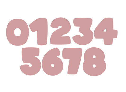 Chunky Numbers 0-9 Cookie Cutters