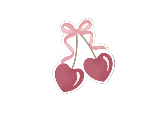 Heart Cherries with Bow Cookie Cutter