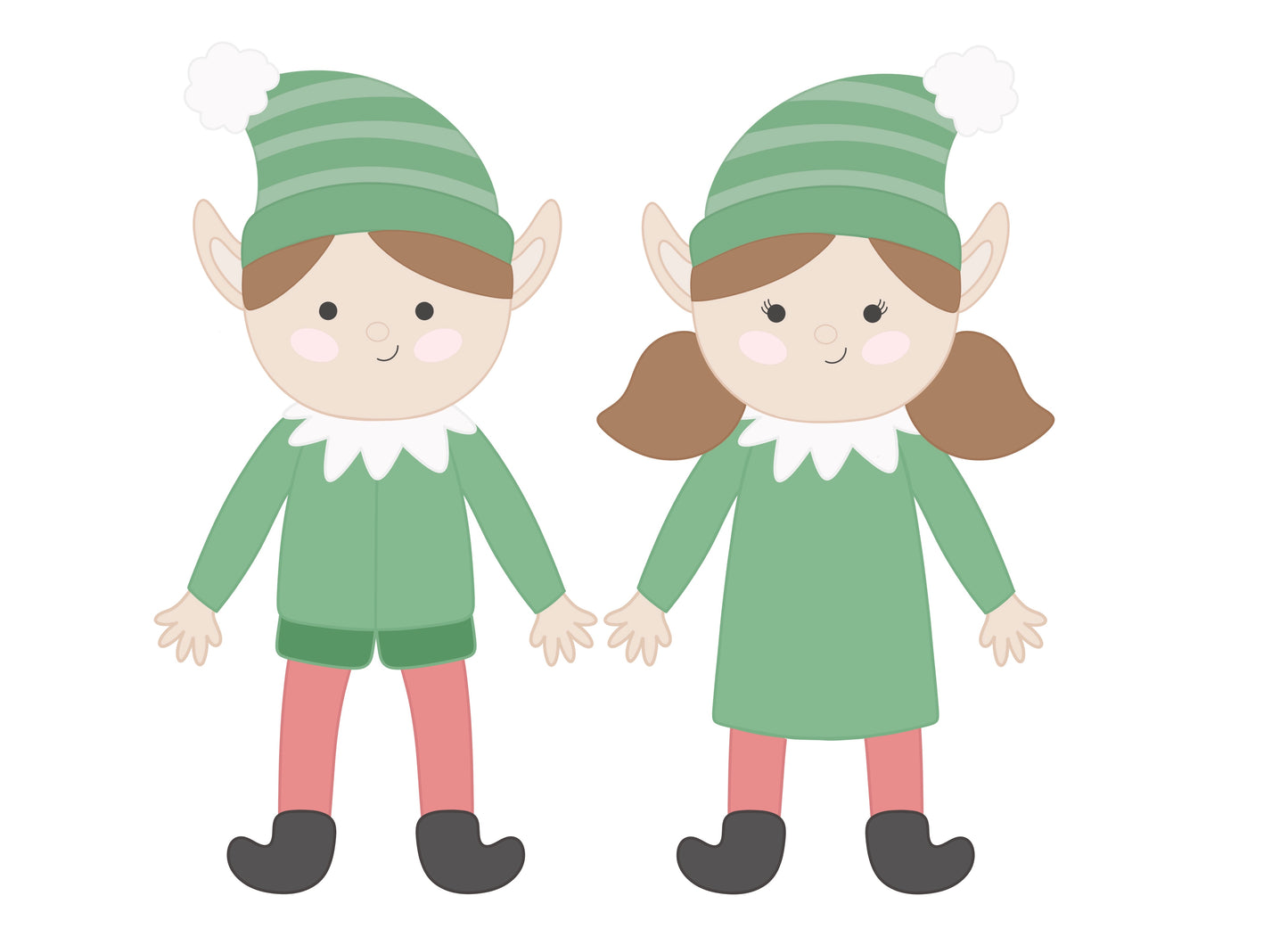 Tall Elves, Boy or Girl Cookie Cutters