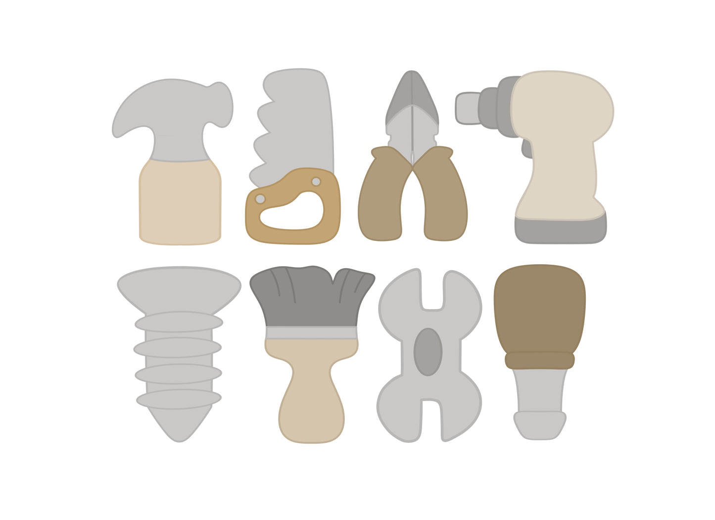 Mini Tool Cookie Cutters