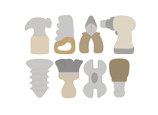 Mini Tool Cookie Cutters