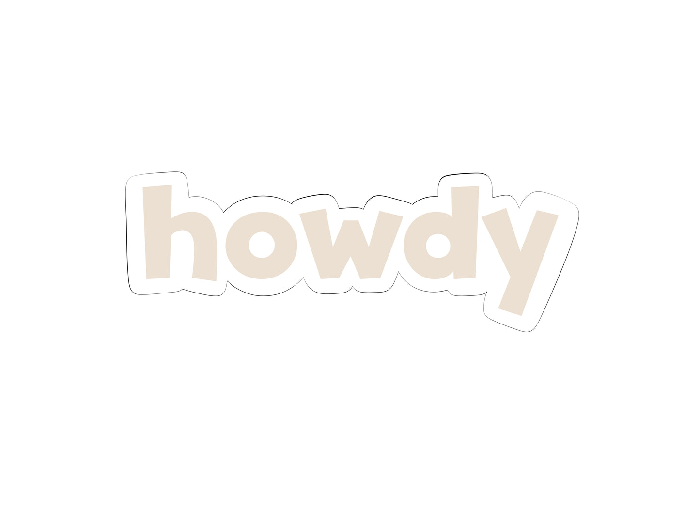 Howdy Cookie Cutter