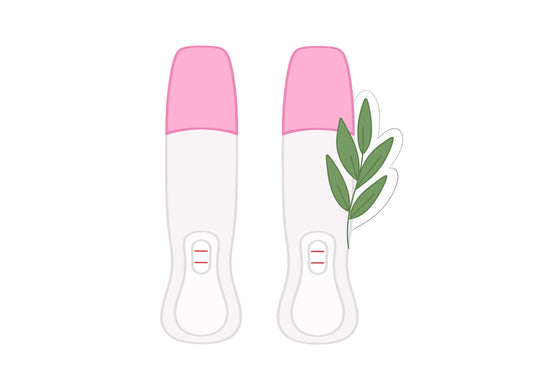 Pregnancy Test with or without Greenery Cookie Cutter
