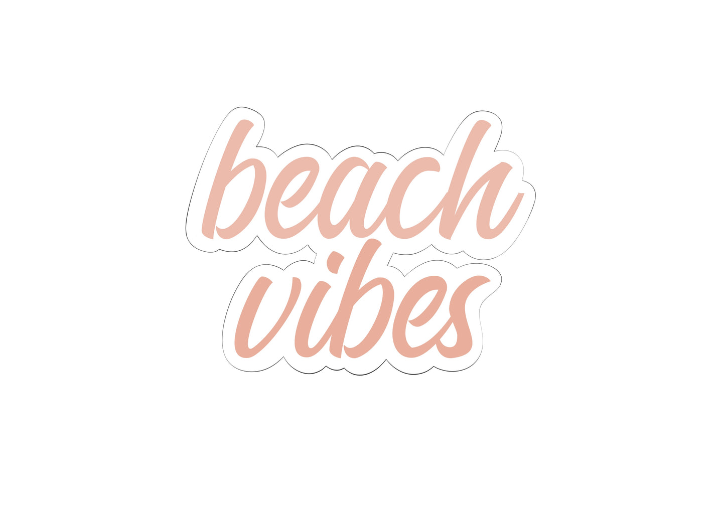 Beach Vibes Cookie Cutter