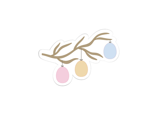 Easter Eggs Hanging on Branch Cookie Cutter