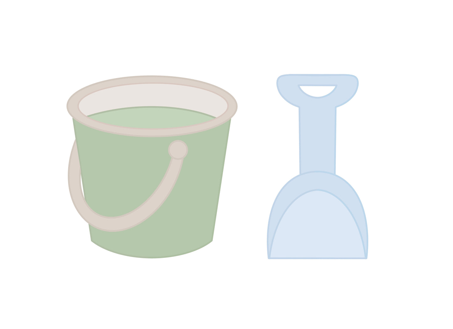 Shovel or Bucket Cookie Cutters