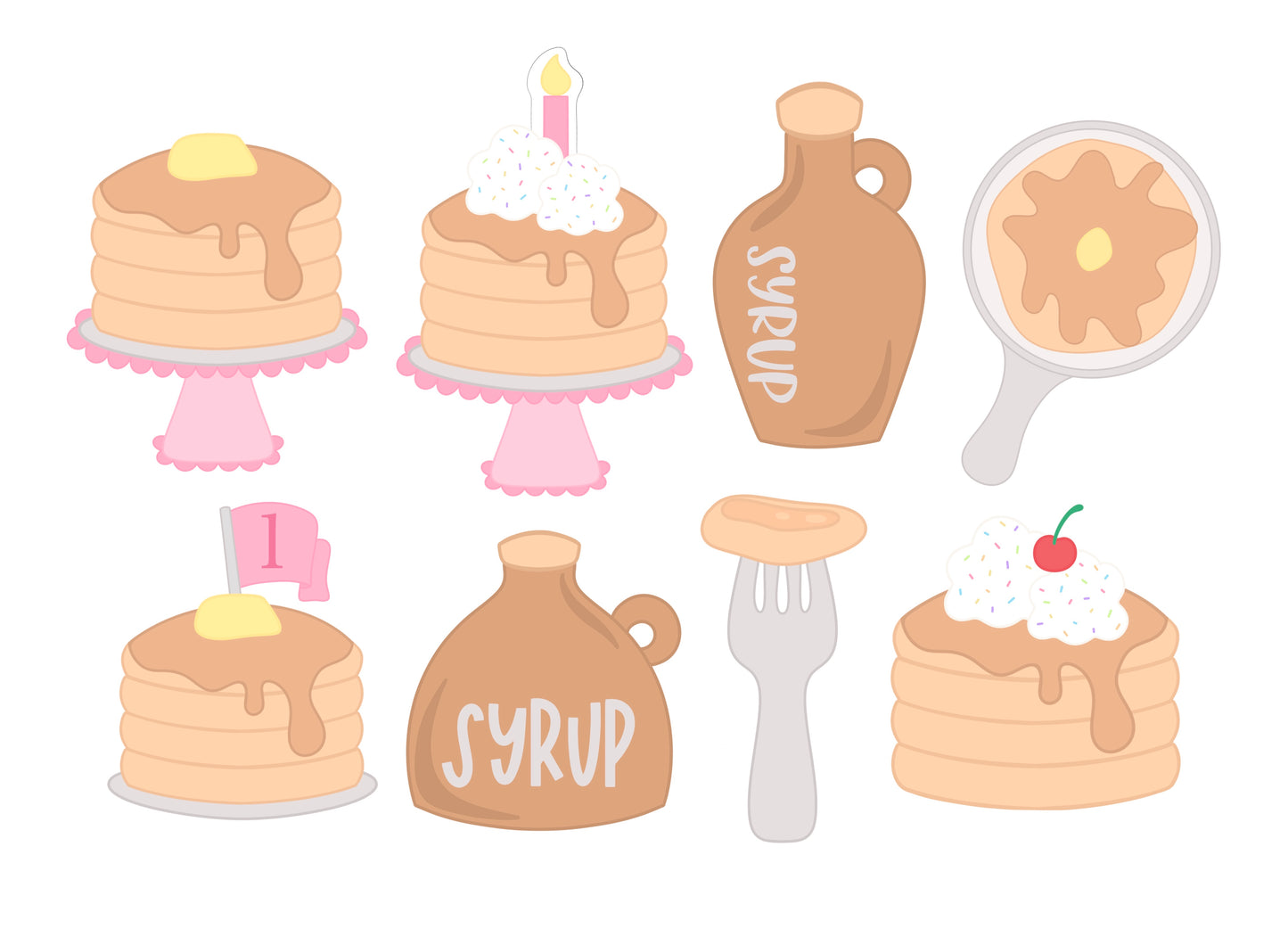 Pancake Themed Cookie Cutters