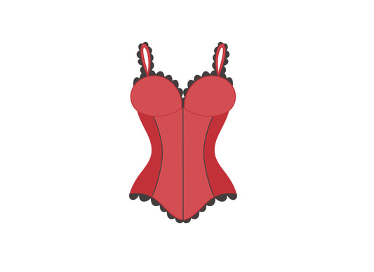 Lingerie Corset Valentine's Set Cookie Cutters