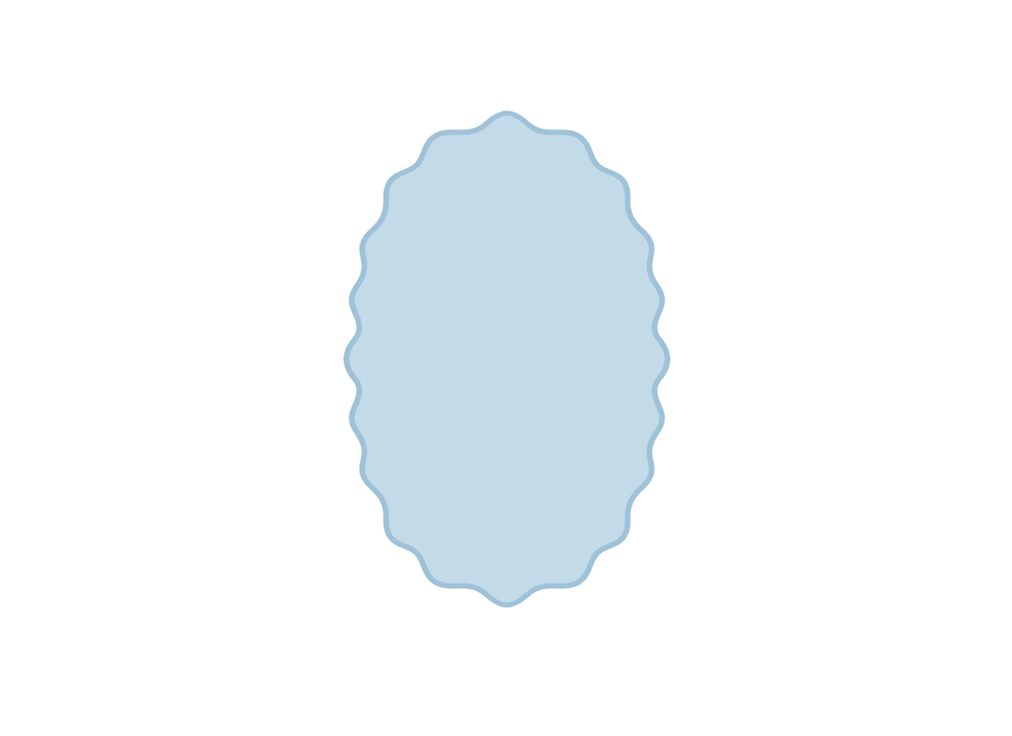 Squiggly Oval Cookie Cutter