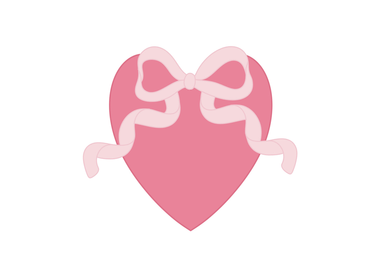 Heart with Bow Cookie Cutter