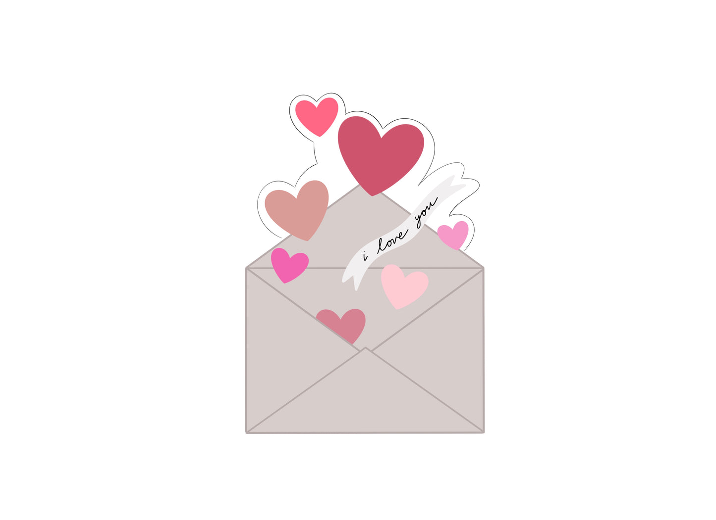 Heart Envelope 2024 Cookie Cutter