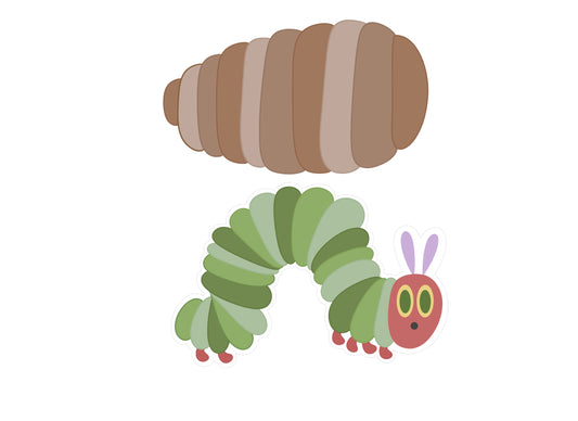 Caterpillar or Cocoon Cookie Cutters