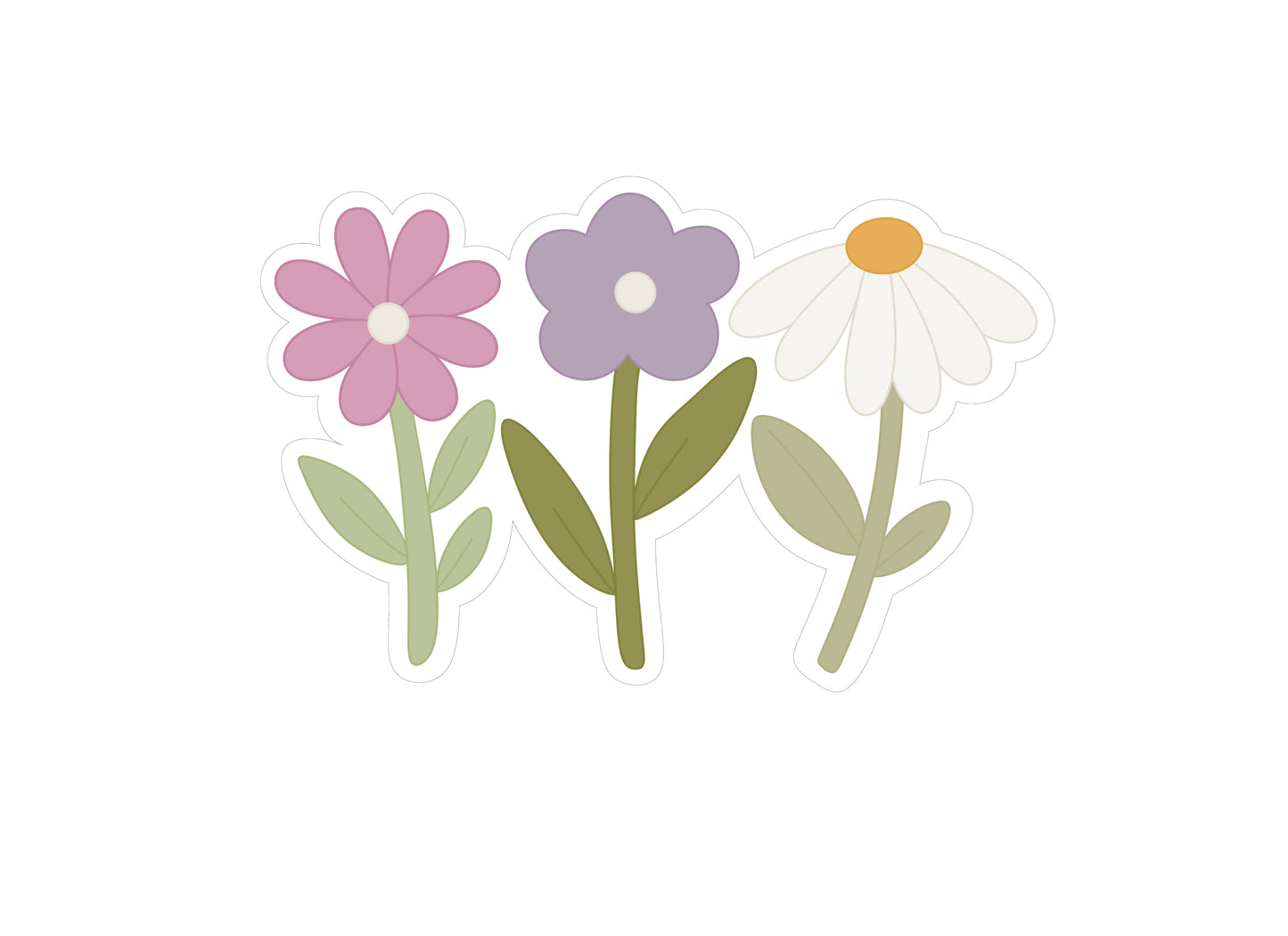 Flower Trio 2 Cookie Cutter