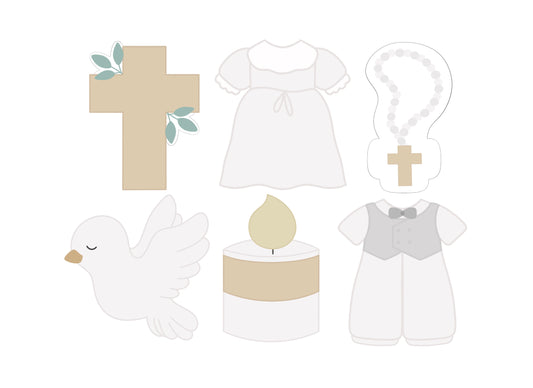 Baby Baptism Mini Cookie Cutters