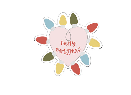 Christmas Light Heart Cookie Cutter