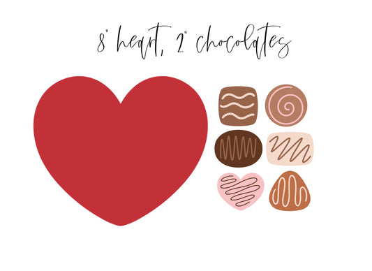 Heart Box with Mini Chocolates Cookie Cutter Set