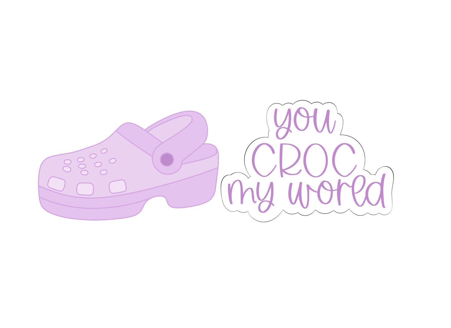 You Croc My World Valentine's Set Cookie Cutters