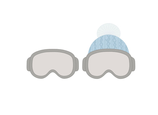 Ski/Snowboarding Mask with or without Beanie Cookie Cutter