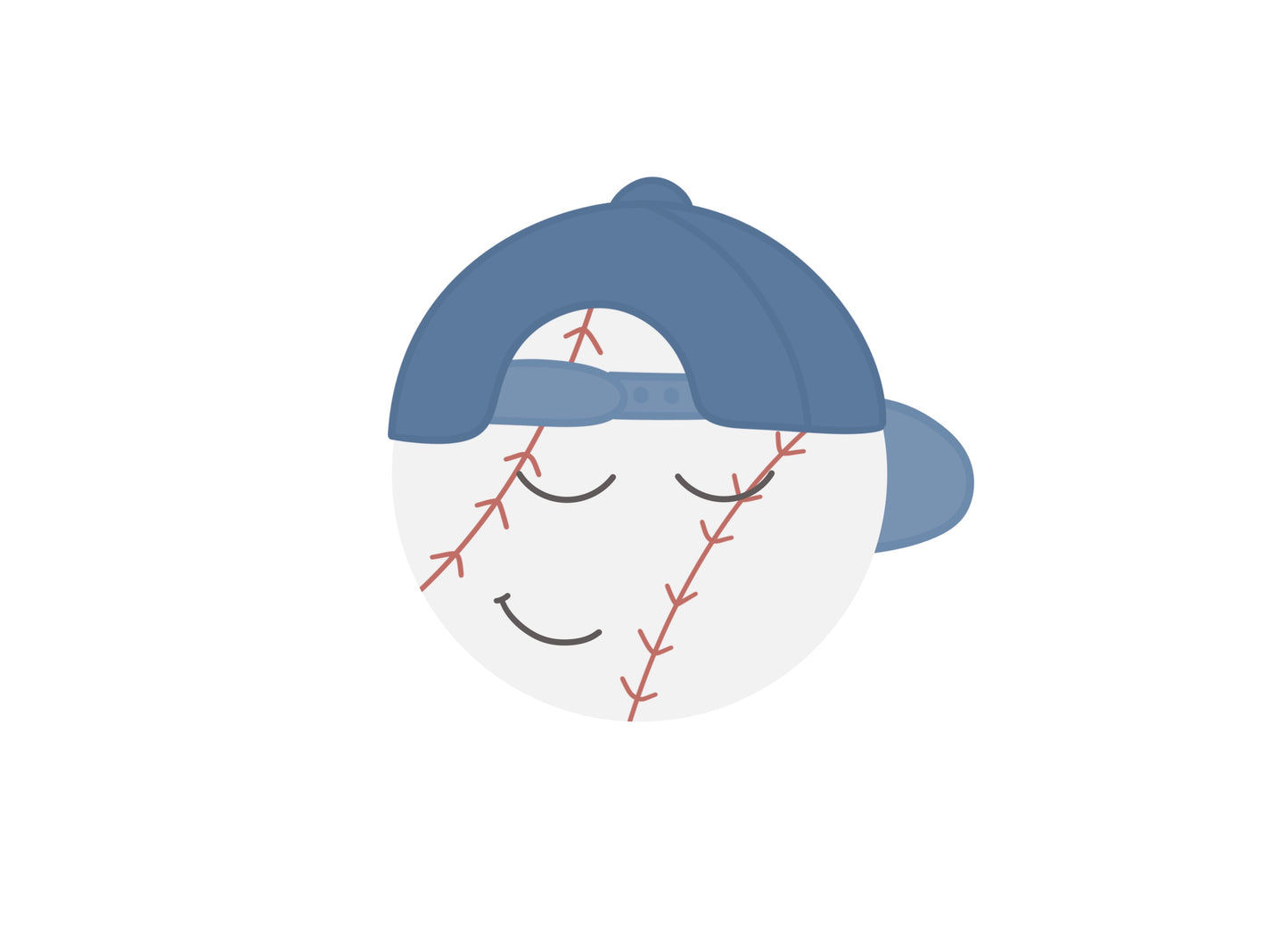 Circle with Ball Cap Cookie Cutter