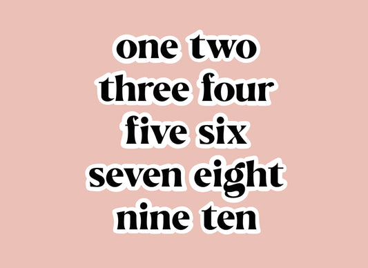 Number Font Cookie Cutters