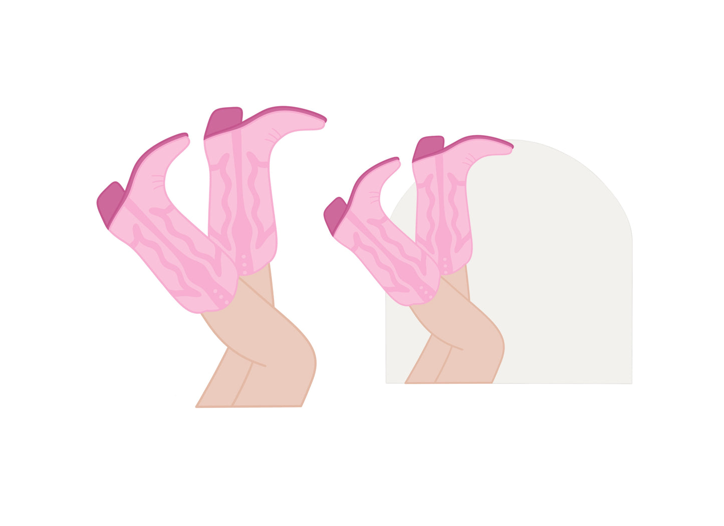Cowgirl Legs or Cowgirl Legs Plaque Cookie Cutters