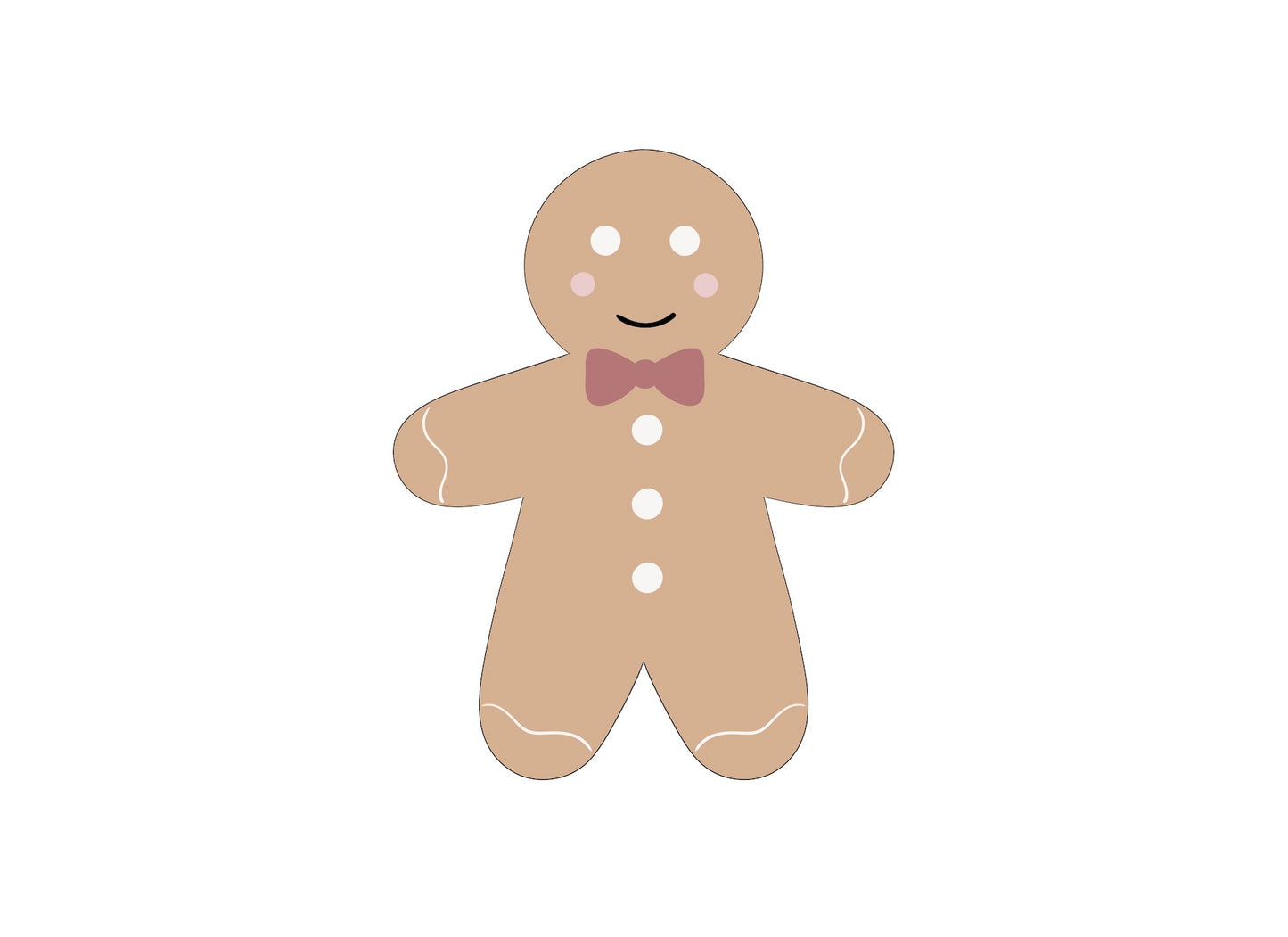 Gingerbread 2 Cookie Cutter