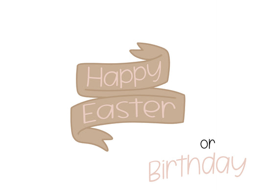 Flowy Banner Cookie Cutter