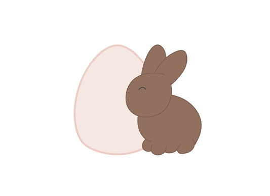 Bunny with Egg Cookie Cutter