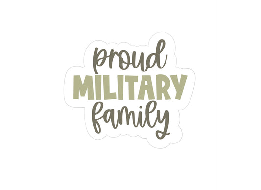 Proud Military Family Plaque Cookie Cutter
