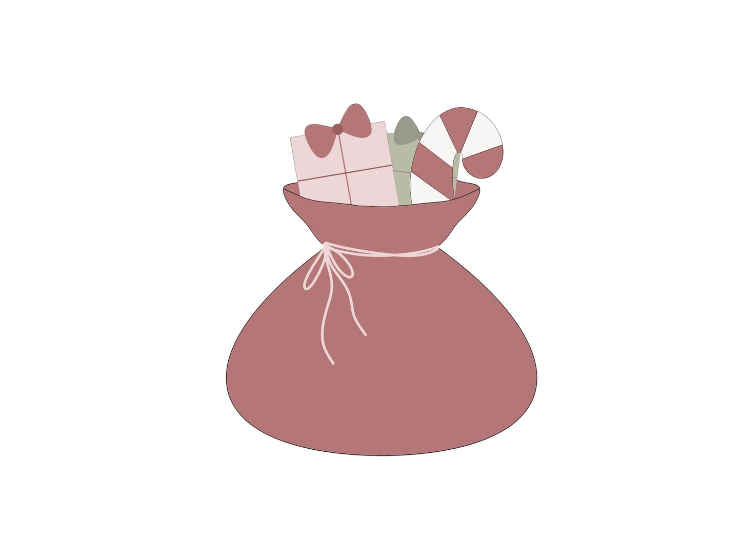 Santa's Bag Cookie Cutter