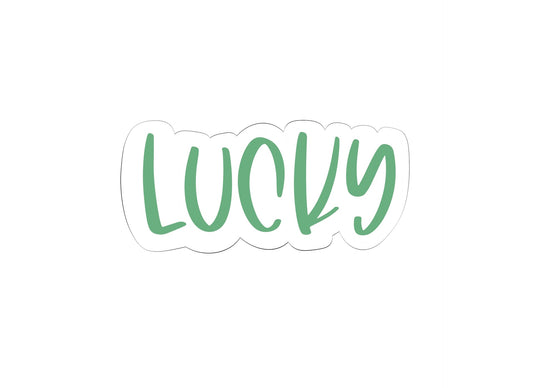 Lucky Font Plaque 2 Cookie Cutter