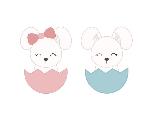 Bunny in Egg Cookie Cutters