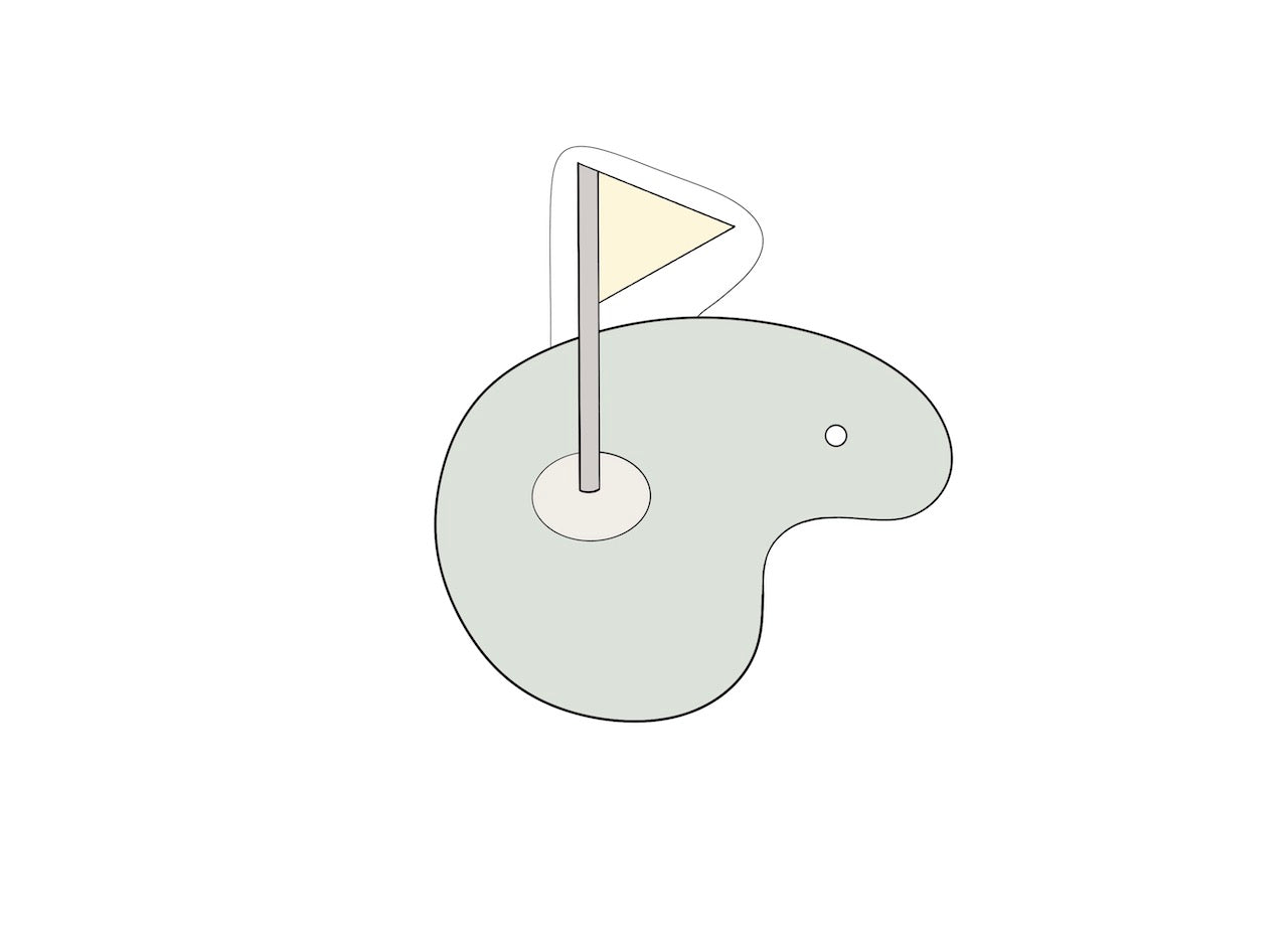 Golf Green Cookie Cutter