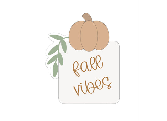 Pumpkin Leaf Plaque Cookie Cutter