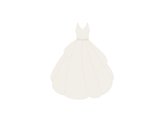 Wedding Ball Gown Cookie Cutter