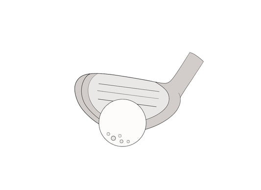 Golf Club with Ball Cookie Cutter