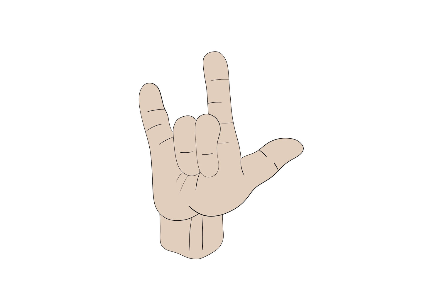 I Love You Sign Language Cookie Cutter