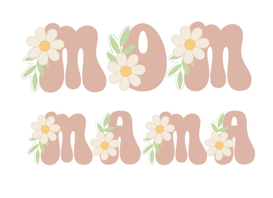 Mom or Mama (M, O, and/or A) Cookie Cutters