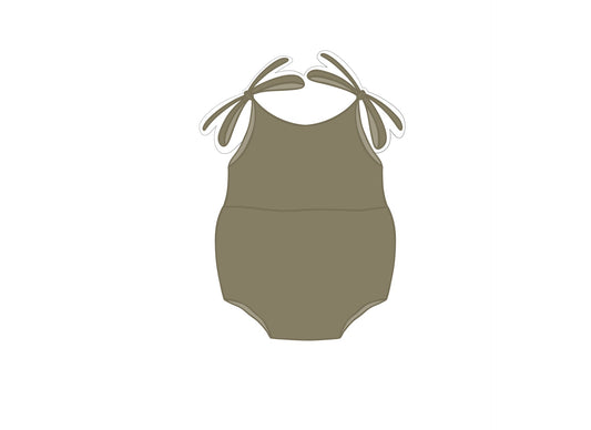 Bow Romper Cookie Cutter