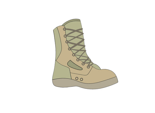 Combat Boot Cookie Cutter